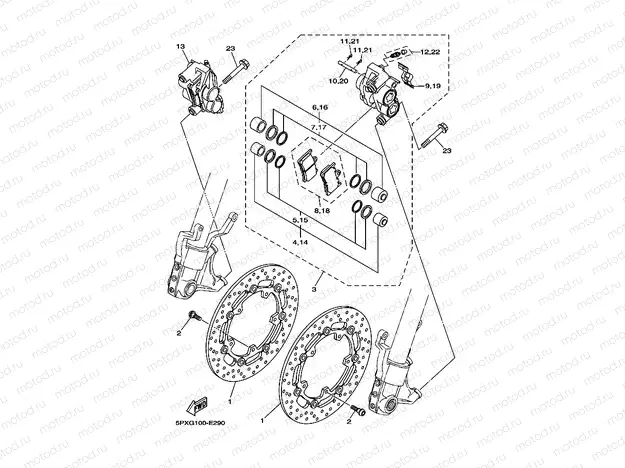 FRONT BRAKE CALIPER