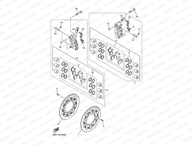 FRONT BRAKE CALIPER