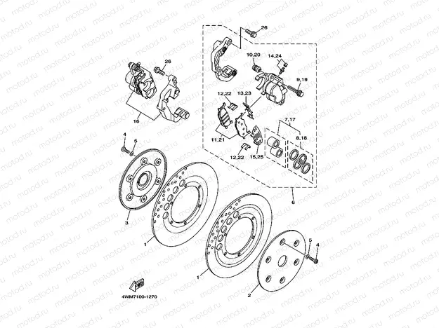 FRONT BRAKE CALIPER