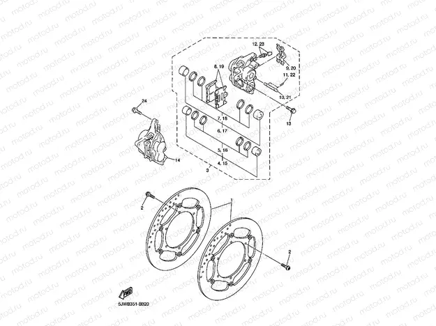 FRONT BRAKE CALIPER