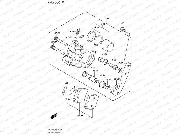 FRONT BRAKE CALIPER