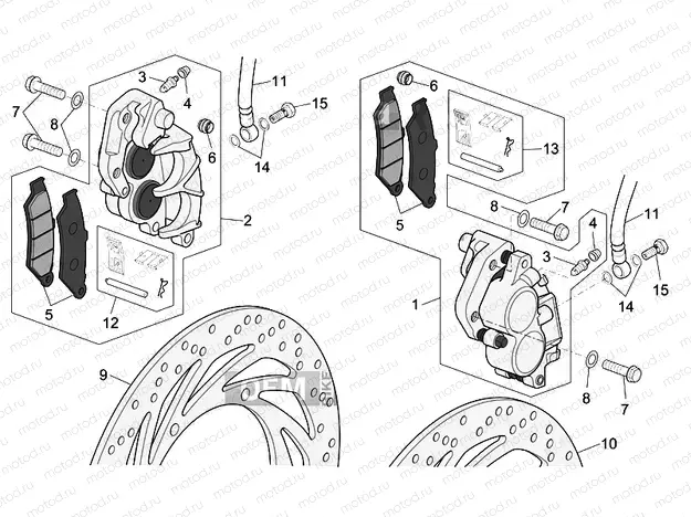 Front brake caliper
