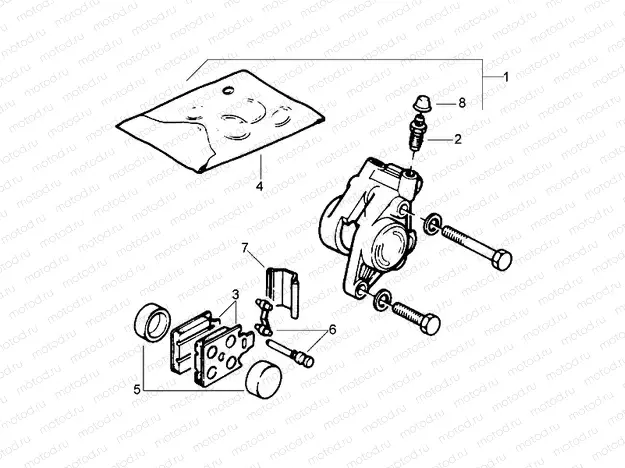 Front brake caliper