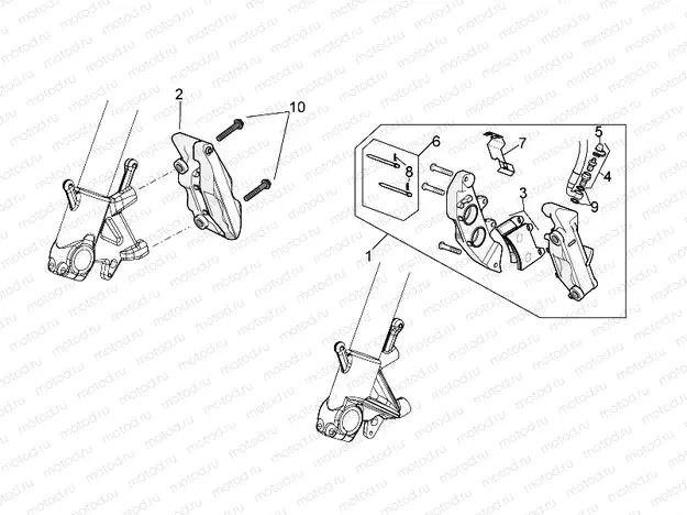 Front brake caliper