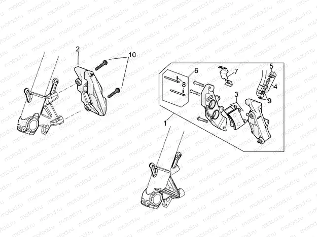 Front brake caliper