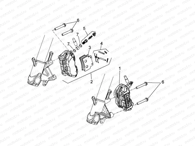 Front brake caliper