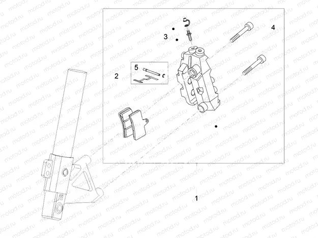Front brake caliper