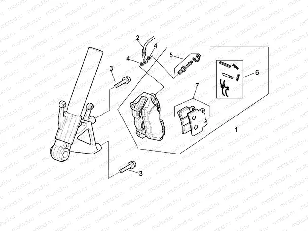 Front brake caliper
