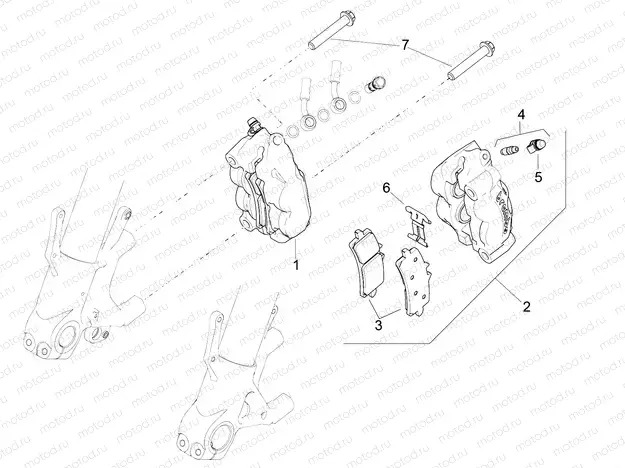 Front brake caliper