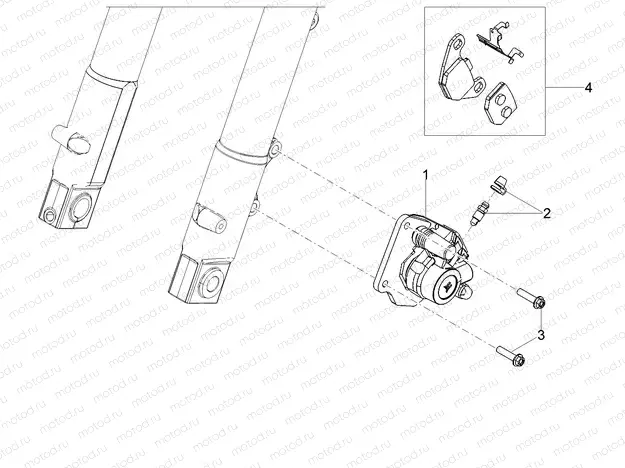 Front brake caliper