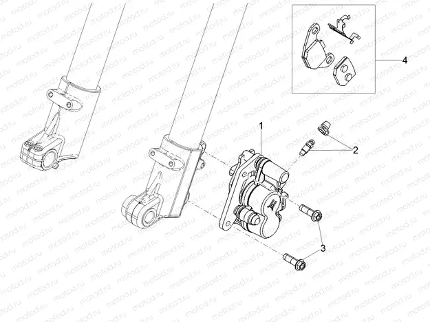 Front brake caliper