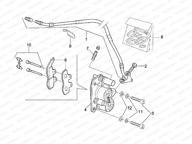 Front brake caliper