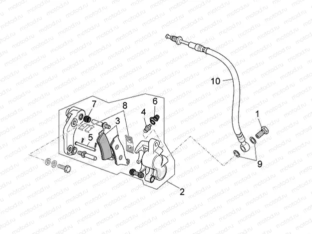 Front brake caliper
