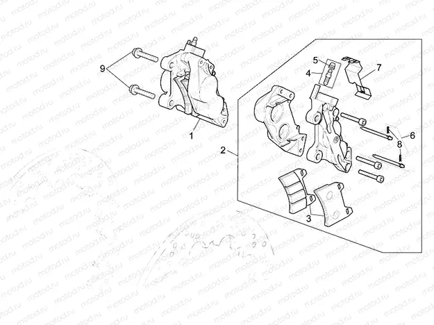 Front brake caliper