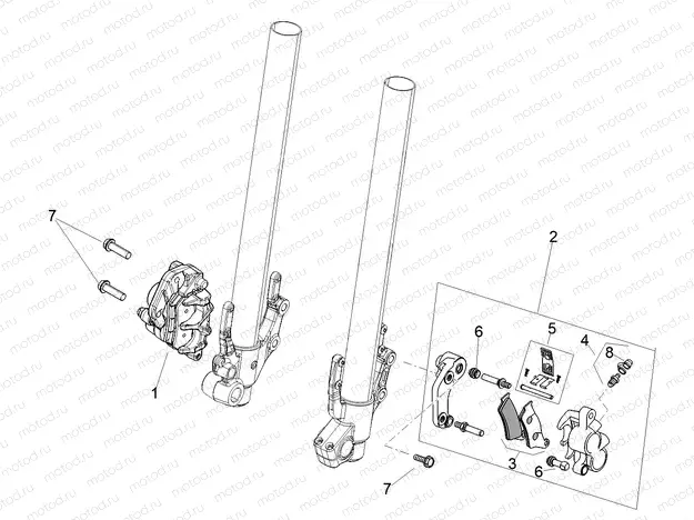 Front brake caliper