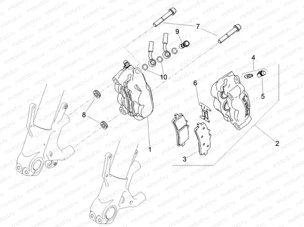 Front brake caliper