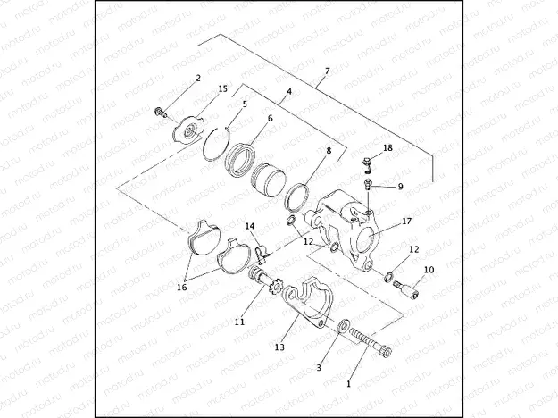 FRONT BRAKE CALIPER
