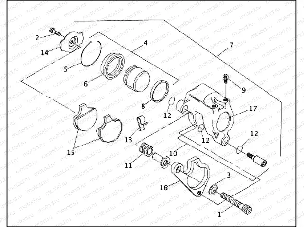 FRONT BRAKE CALIPER