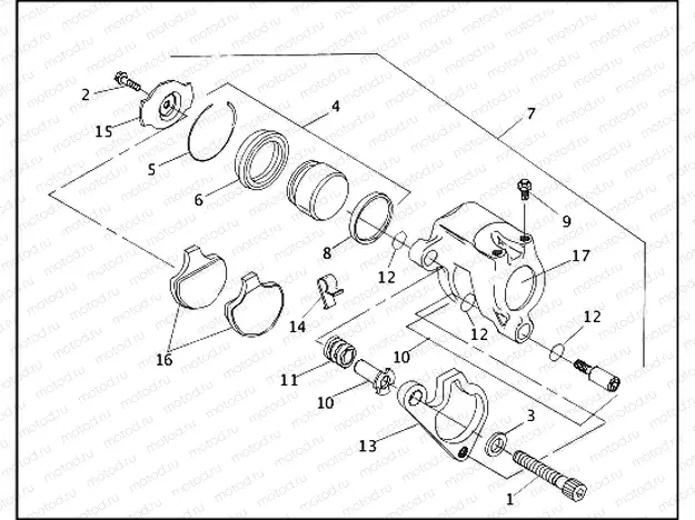 FRONT BRAKE CALIPER