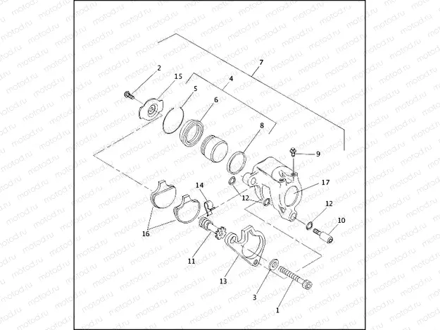 FRONT BRAKE CALIPER