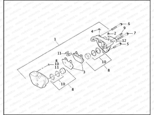 FRONT BRAKE CALIPER
