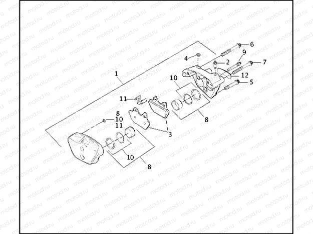 FRONT BRAKE CALIPER