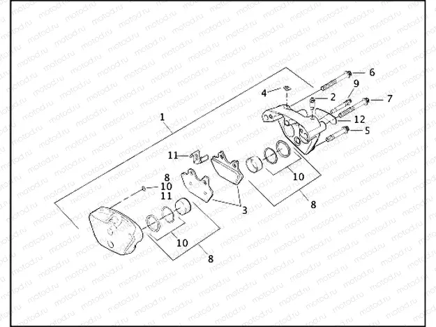 FRONT BRAKE CALIPER