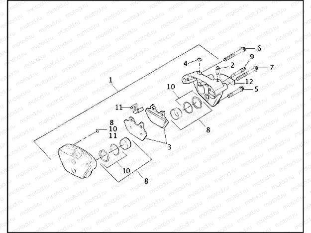 FRONT BRAKE CALIPER