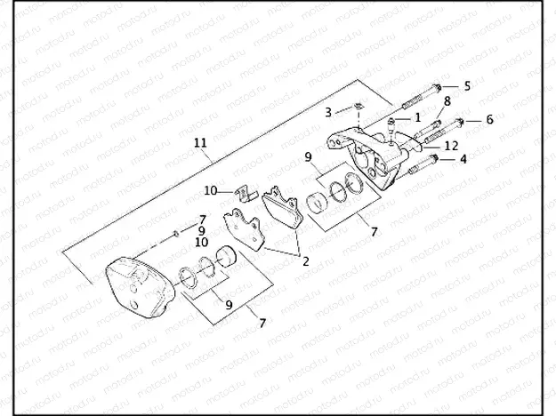FRONT BRAKE CALIPER