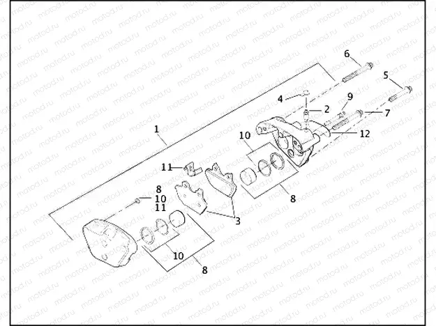 FRONT BRAKE CALIPER