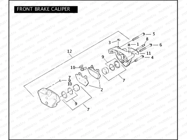 FRONT BRAKE CALIPER