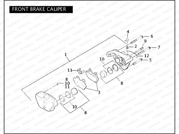 FRONT BRAKE CALIPER