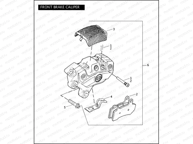 FRONT BRAKE CALIPER