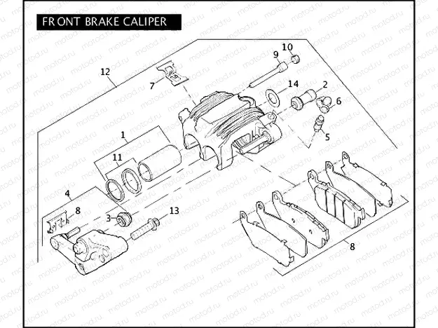 FRONT BRAKE CALIPER