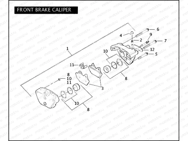 FRONT BRAKE CALIPER