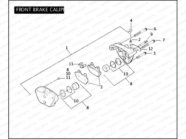FRONT BRAKE CALIPER