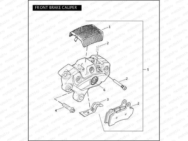 FRONT BRAKE CALIPER
