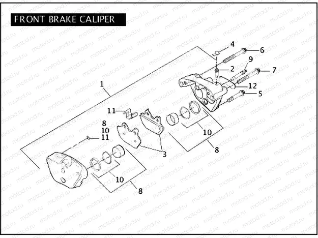 FRONT BRAKE CALIPER