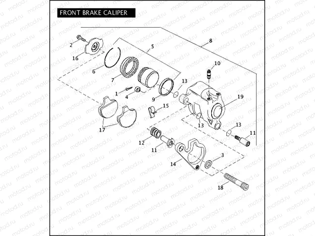 FRONT BRAKE CALIPER