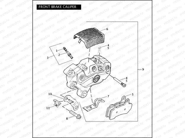 FRONT BRAKE CALIPER
