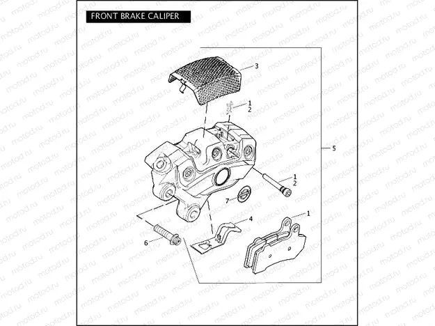 FRONT BRAKE CALIPER