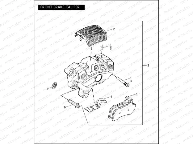 FRONT BRAKE CALIPER