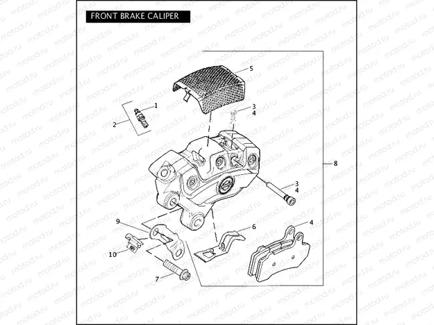 FRONT BRAKE CALIPER