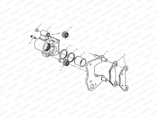 FRONT BRAKE CALIPER - C10RD50AA (4976437643C01) | FRONT BRAKE CALIPER - C10RD50AA (4976437643C01)