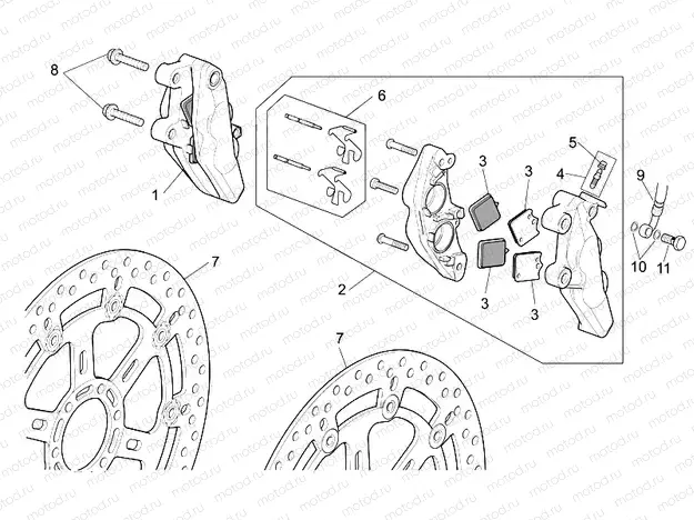 Front brake caliper I