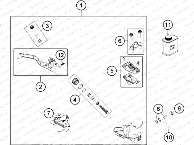 FRONT BRAKE CONTROL|Frame|13