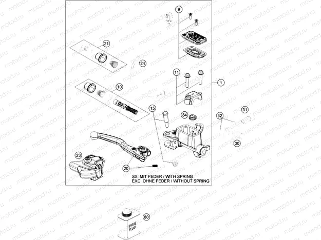 FRONT BRAKE CONTROL|Frame|13