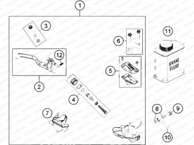 FRONT BRAKE CONTROL|Frame|13