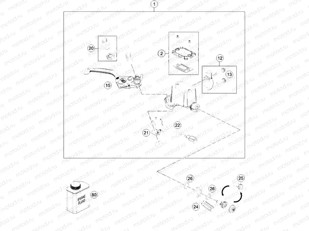 FRONT BRAKE CONTROL|Frame|13