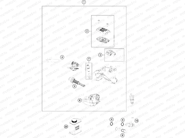 FRONT BRAKE CONTROL|Frame|13